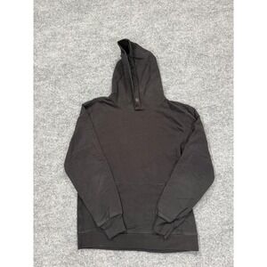 Buck Mason Hoodie Sweatshirt Mens Medium Black Pullover Kangaroo Pocket Fleece